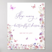 紫色のピンクどのように蝶のキスゲーム ポスター (正面)