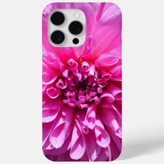 紫色のピンクのダリアの花 Case-Mate iPhoneケース (裏面)