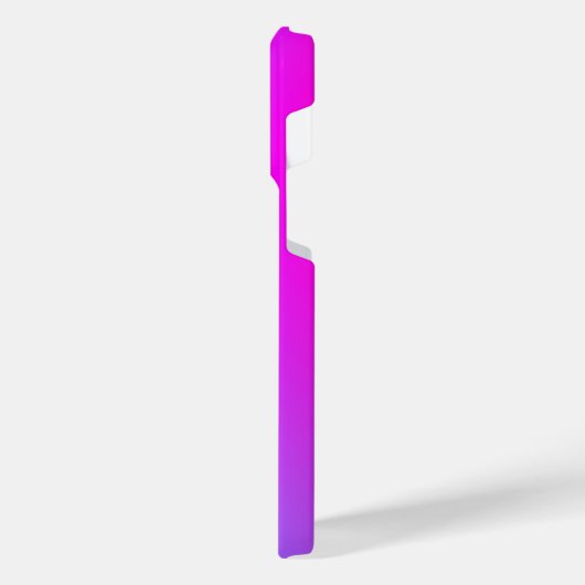 紫色のピンクのネオンの色パーソナライズされたあなたの名前 iPhoneケース (左側面)