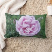 紫色のピンクのバラ写真の腰枕ガーデナー ランバークッション (ブランケット)
