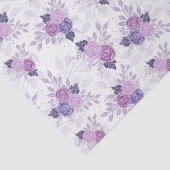 紫色のピンクのフローラエレガントフェミニン花 薄葉紙 (詳細)