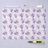 紫色のピンクのフローラエレガントフェミニン花 薄葉紙 (クラフト)