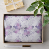 紫色のピンクのフローラエレガントフェミニン花 薄葉紙 (ギフト)