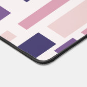 紫色のピンクの幾何学的パターン名 デスクマット (コーナー)