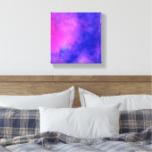 紫色のピンクの抽象芸術テクスチャ キャンバスプリント (インサイチュ (寝室))