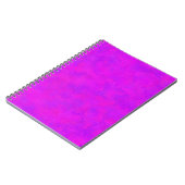 紫色のピンクの抽象芸術パターン ノートブック (左側)