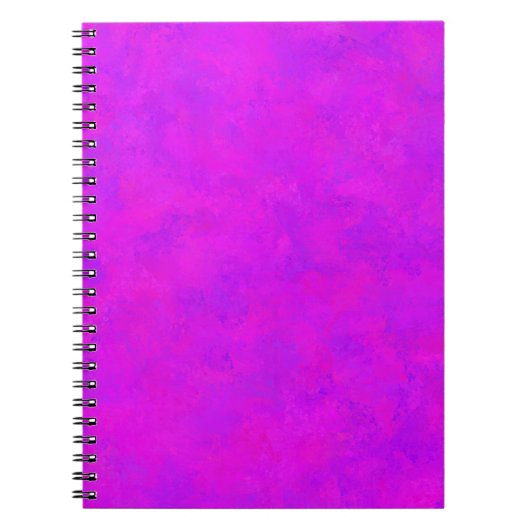 紫色のピンクの抽象芸術パターン ノートブック (正面)