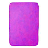 紫色のピンクの抽象芸術パターン バスマット (正面縦)