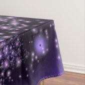 紫色のピンクの星空の夜に象のテーブルクロス テーブルクロス (インサイチュ)