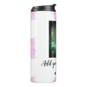 紫色のピンクの水の色の父の息子のパパ追加イメージテ タンブラー (回転左)