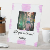 紫色のピンクの水の色の父の息子のパパ追加イメージテ 台座サイン (インサイチュ)