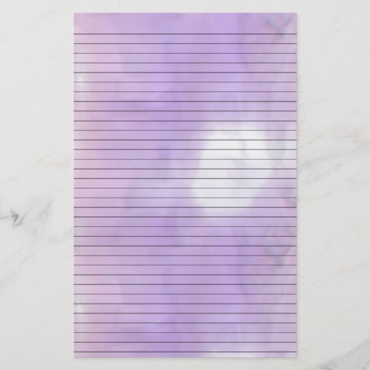 紫色のピンクの渦巻き型ひな形（オプションの線を含む） 便箋 (正面)