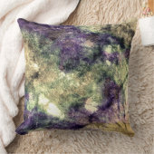 紫色のピンクの緑の黒くカラフルで抽象的なグランジ クッション (ブランケット)