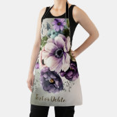 紫色のピンクの花が金色にエレガントなる エプロン (インサイチュ)