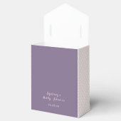 紫色のピンクの蝶パーソナライズされた フェイバーボックス (オープン)