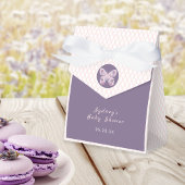 紫色のピンクの蝶パーソナライズされた フェイバーボックス