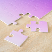 紫色のピンクの都市背景-写真を加えて下さい ジグソーパズル (側面)