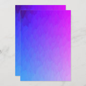 紫色のピンクの青くグラデーションな炎の招待 招待状 (正面/裏面)