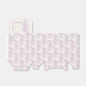 紫色のピンクの鳥感謝していあなたの結婚式の引き出物テントボックス フェイバーボックス (折り畳みなし)