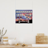 紫色のピンクイエローサンセットフォト2ファミリーツリー ポスター (キッチン)