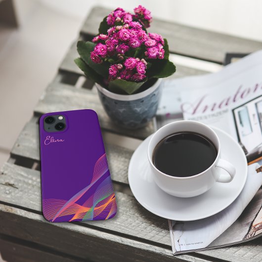 紫色のピンクエレガントカラフル Case-Mate iPhoneケース