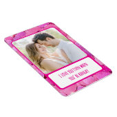 紫色のピンクハートあなたはHangry Flexible Photo マグネット (右側)