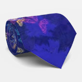 紫色のピンクバタフライネックタイ ネクタイ (ロール)