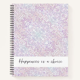 紫色のピンク前向き引用文 ノートブック