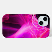 紫色のピンク色の明るい赤紫色 Case-Mate iPhoneケース (裏面 (横))