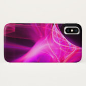 紫色のピンク色の明るい赤紫色 Case-Mate iPhoneケース (裏面(横))