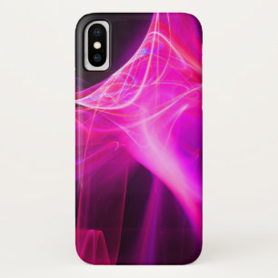 紫色のピンク色の明るい赤紫色 iPhone X ケース