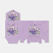 紫色のピンク色の水色のバラ結婚ズ フェイバーボックス (折り畳みなし)