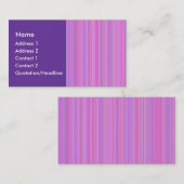 紫色のピンク色の線 名刺 (正面/裏面)