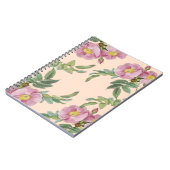 紫色のピンク色の花 ノートブック (左側)