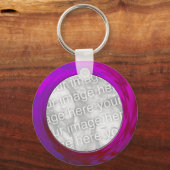 紫色のピンク キーホルダー (正面)
