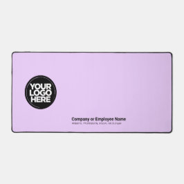 紫色のピンク |ビジネスカスタムロゴ名、スローガン デスクマット