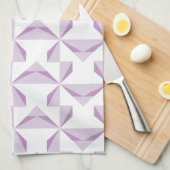 紫色のピンホイール キッチンタオル (四つ折り)