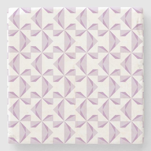 紫色のピンホイール ストーンコースター (正面)