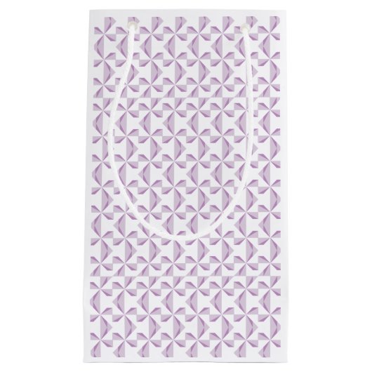 紫色のピンホイール スモールペーパーバッグ (正面)