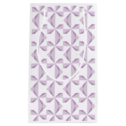 紫色のピンホイール スモールペーパーバッグ (正面)