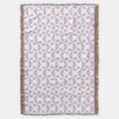 紫色のピンホイール スローブランケット (正面縦)