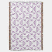 紫色のピンホイール スローブランケット (正面縦)