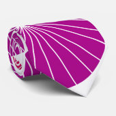 紫色のピンホイール ネクタイ (ロール)