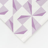 紫色のピンホイール フリースブランケット (角)