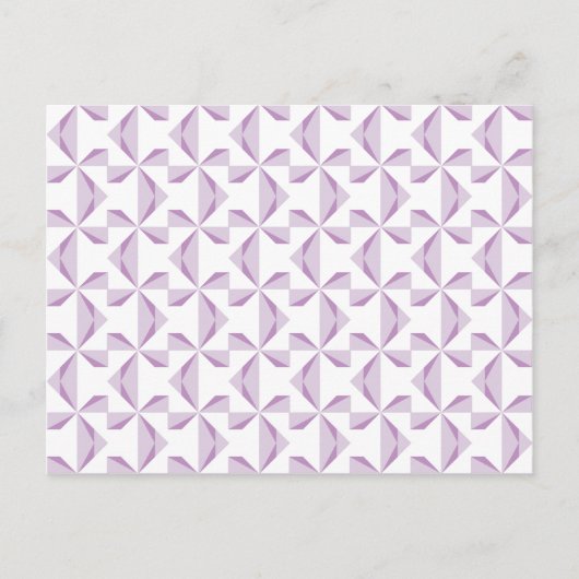 紫色のピンホイール ポストカード (正面)