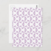 紫色のピンホイール ポストカード (正面/裏面)