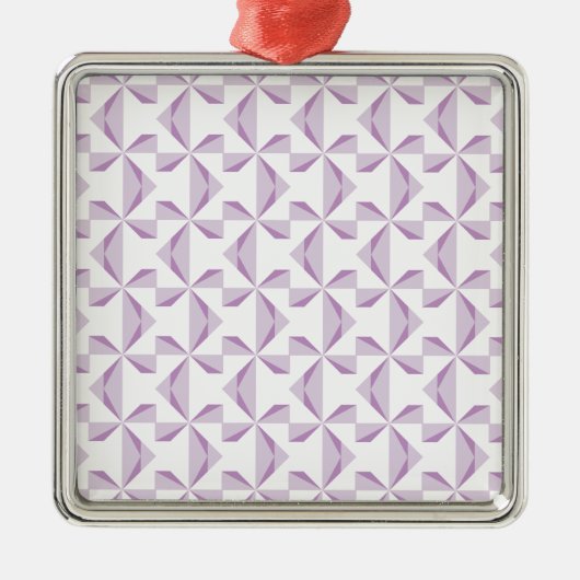 紫色のピンホイール メタルオーナメント (正面)