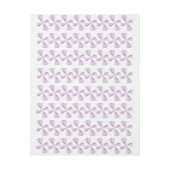 紫色のピンホイール ラップアラウンド宛名ラベル (シート)