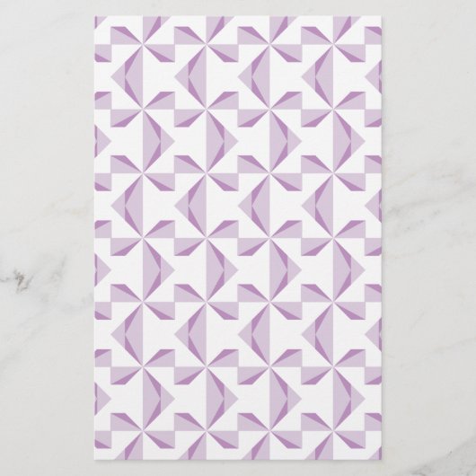 紫色のピンホイール 便箋 (正面)
