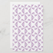 紫色のピンホイール 便箋 (正面/裏面)